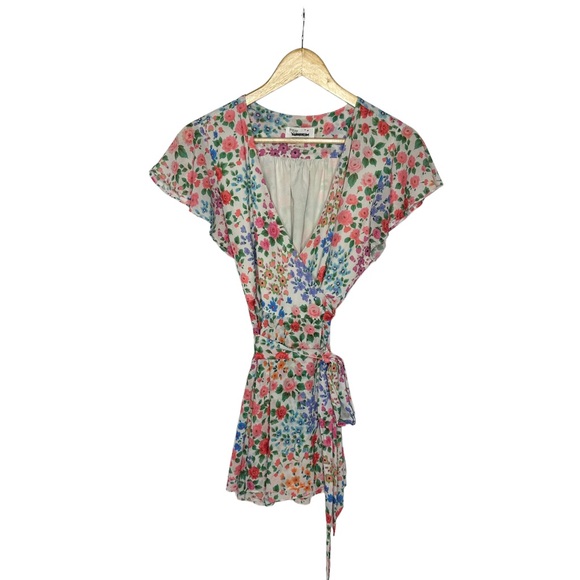 Yumi Kim Floral Wrap Dress m - Picture 4 of 11